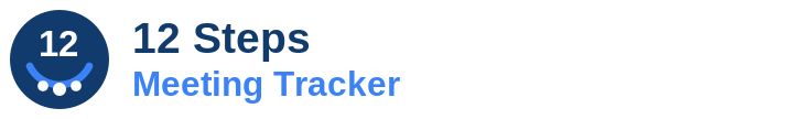 12 Steps Meetings Tracker